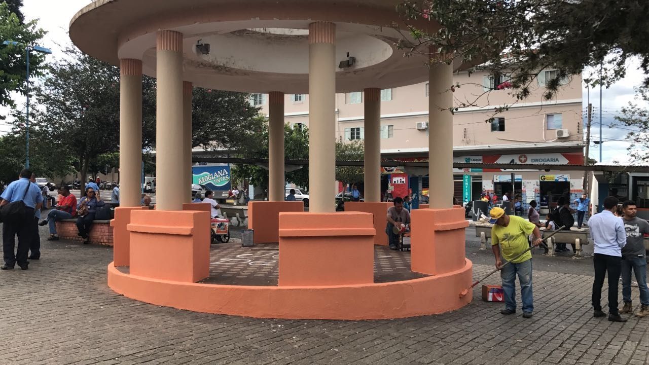 Coreto revitalizado na Estação