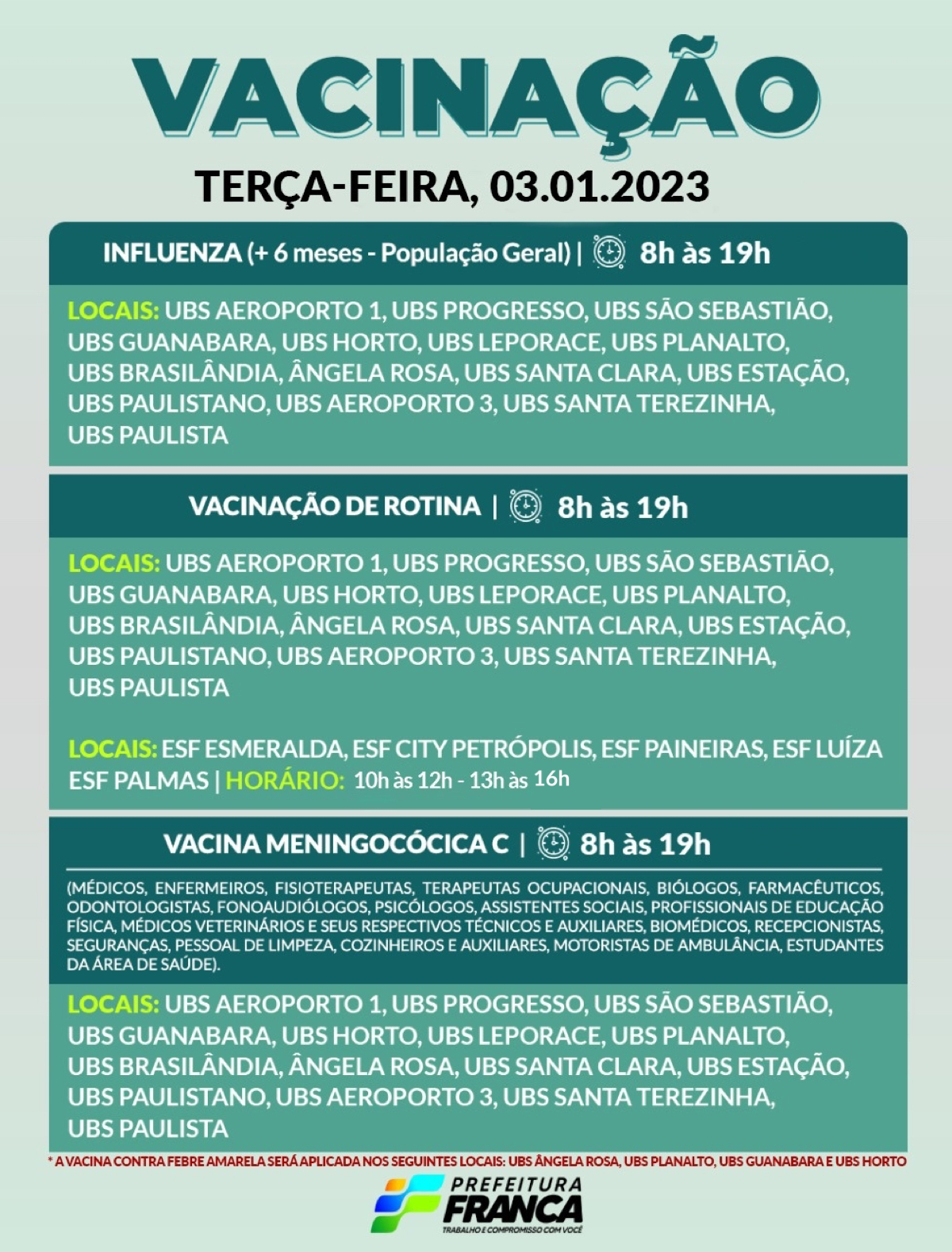 Campanha de Multivacinação